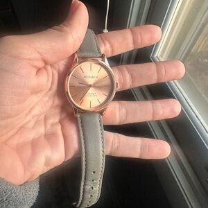 Rose gold watch